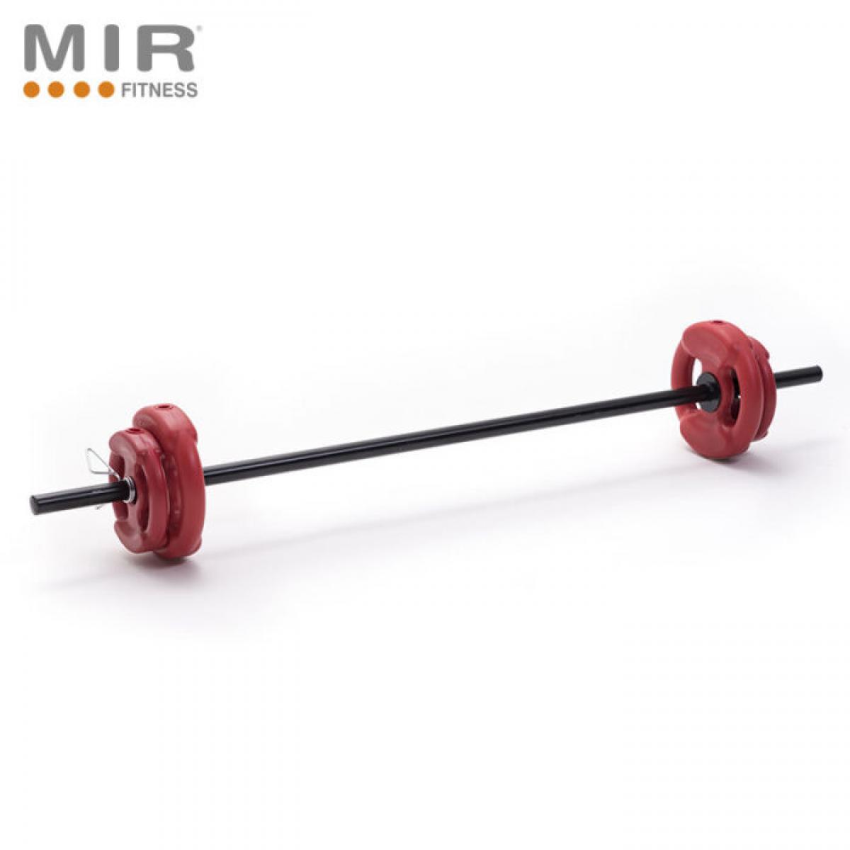 Equipo Lady de 7 Kgs – Barra c/Topes, 2 Discos de 1kg y 2 de 2½ kg - Marca MIR
